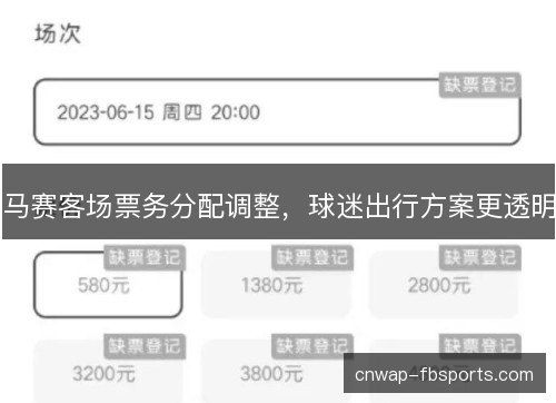 马赛客场票务分配调整，球迷出行方案更透明